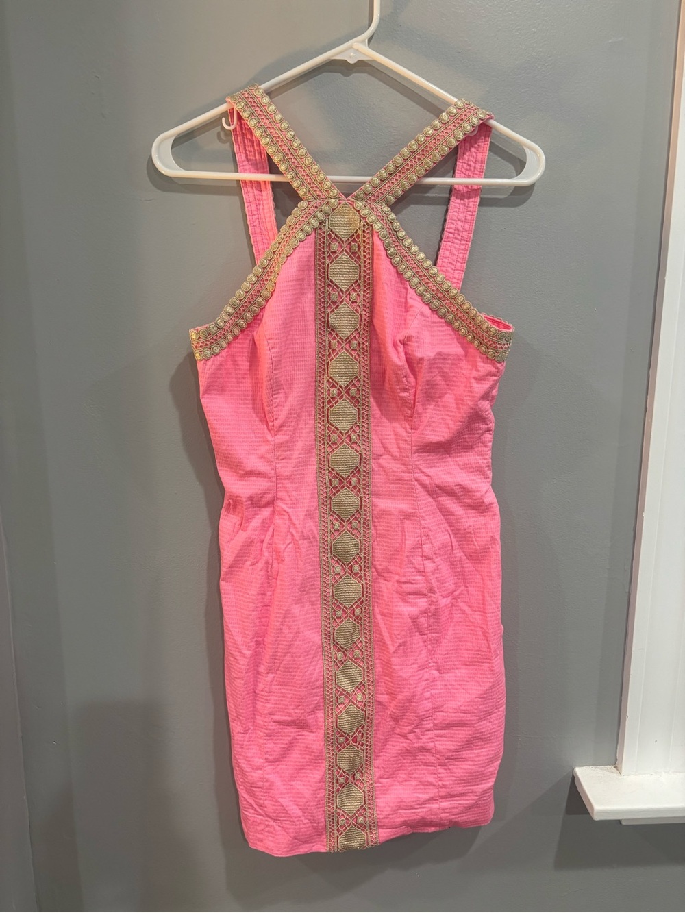 Lilly Pulitzer Vena Stretch Shift Dress Size 4 Preppy Summer Vacation Resort - Picture 3 of 13